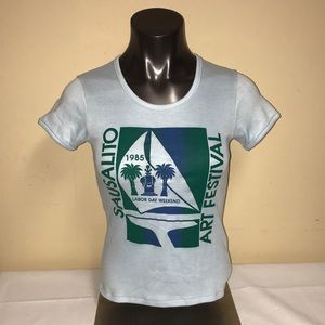 Rare VTG 1985 Sausalito art festival T-shirt Sz S